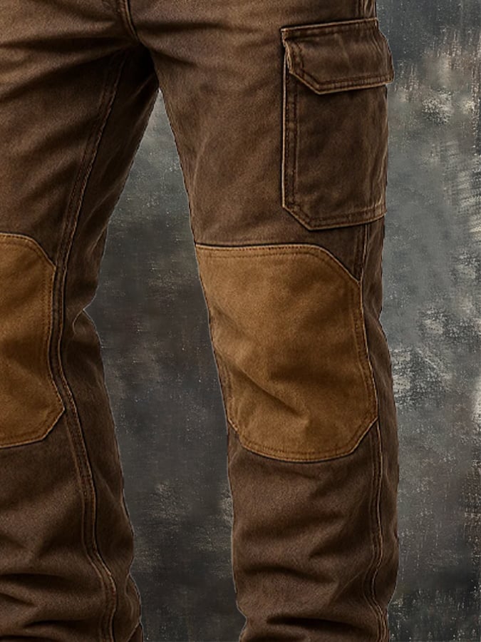 Zakary – Vintage Knee-Length Pants with Adventurous Stitching