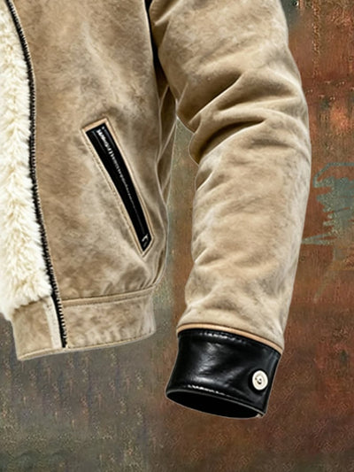 Bruce – Jacket with Fur Lining and Zipper
