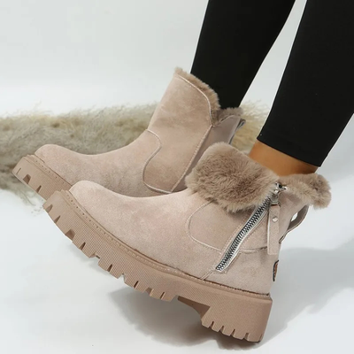 Luisa - Comfortable Winter Boots With Side Zipper