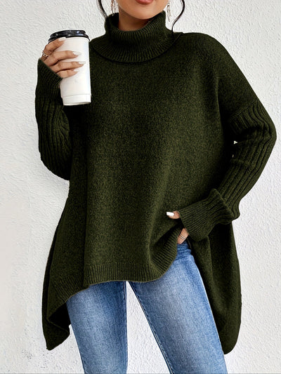 Tahlia | Casual Long Sleeve High Neck Sweater