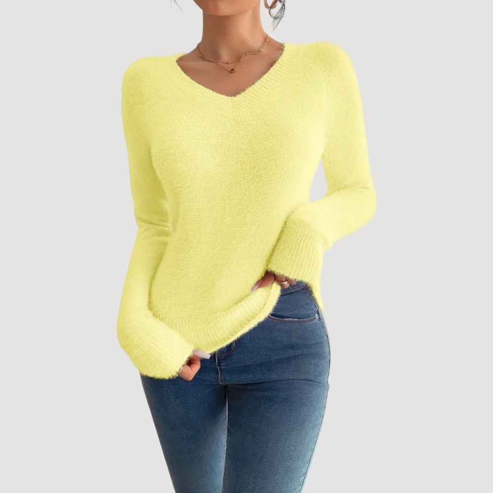Susan | Elegant V-Neck Sweater
