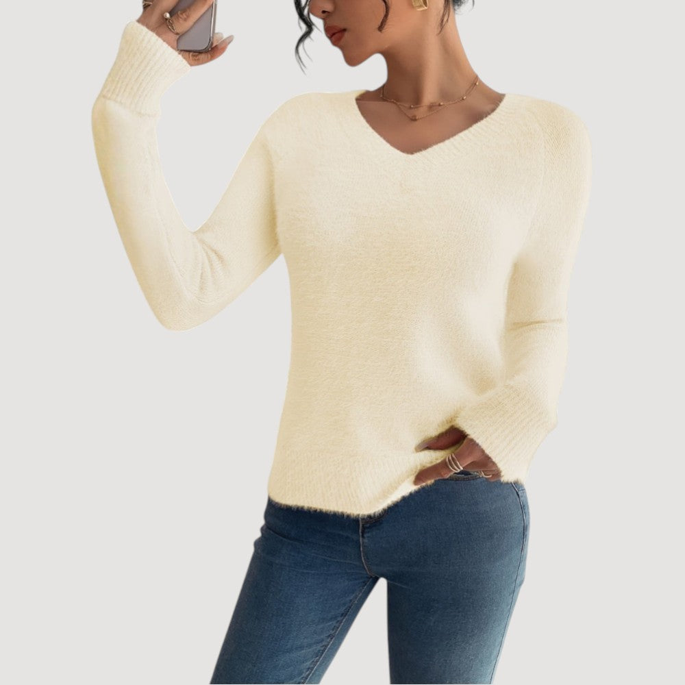 Susan | Elegant V-Neck Sweater