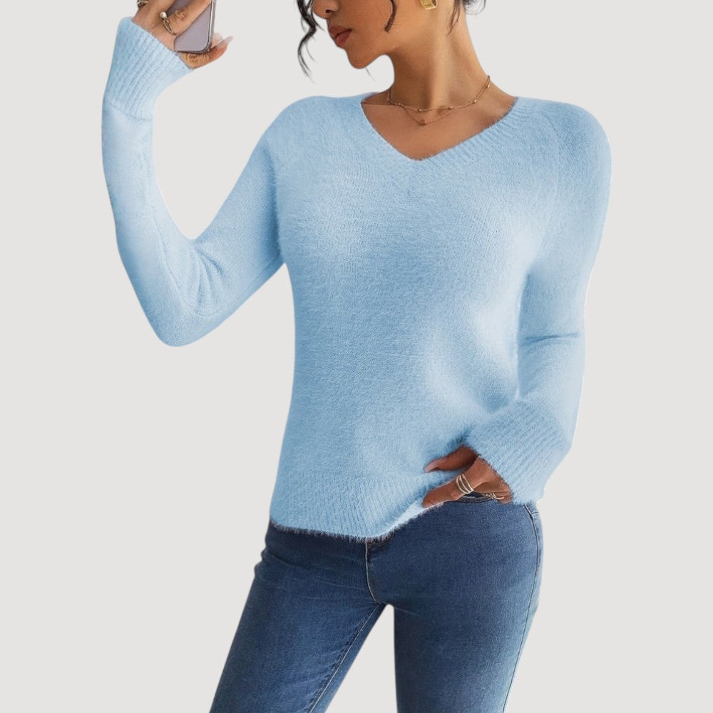 Susan | Elegant V-Neck Sweater
