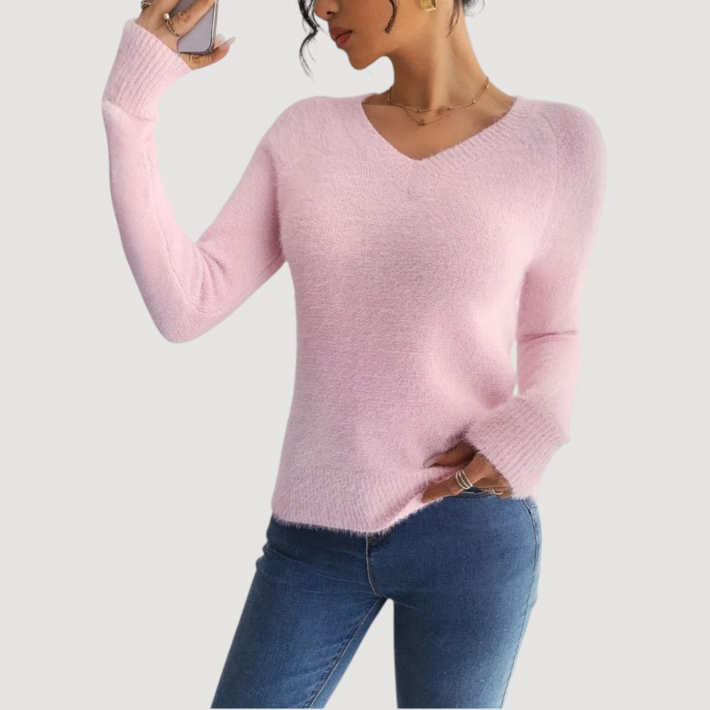 Susan | Elegant V-Neck Sweater