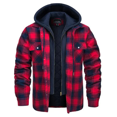Florian - Men's Plaid Hooded Jacket