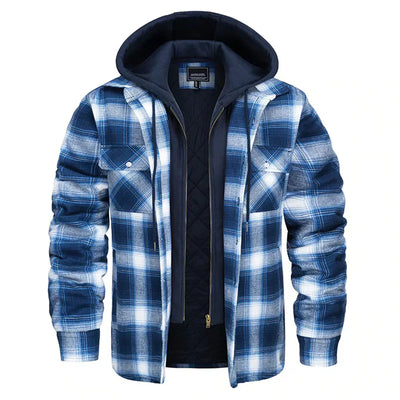 Florian - Men's Plaid Hooded Jacket