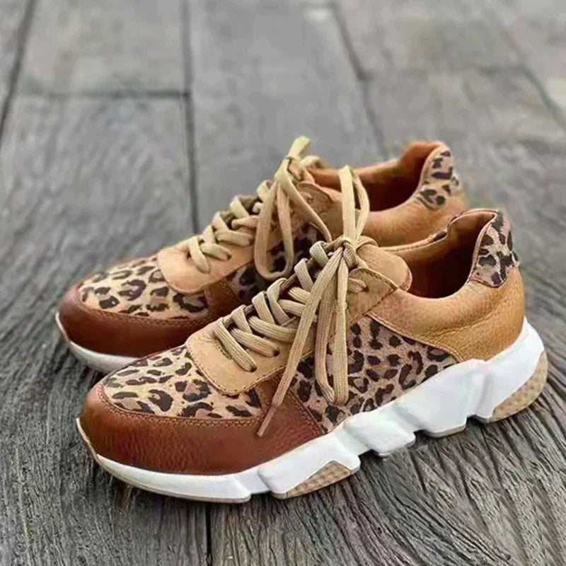 Crissa | Comfy Leopard Print Sneakers