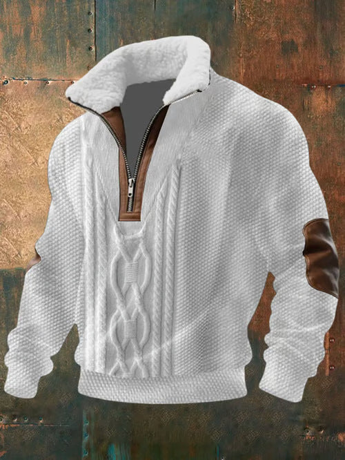 DARIUS™ | ZIPPERED PULLOVER WITH COLLAR AND SIDE PANELS