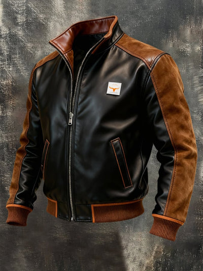 Bjorn - Vintage Leather Patchwork Jacket
