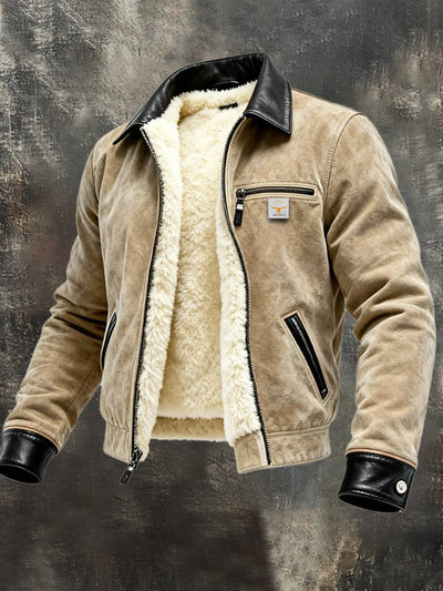 Bruce – Jacket with Fur Lining and Zipper
