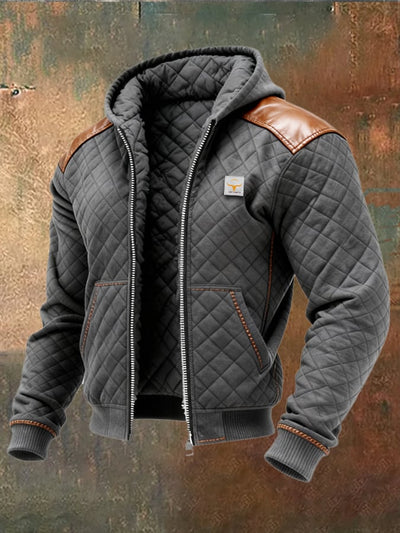 Ayrton – Leather Jacket with Lining and Zipper