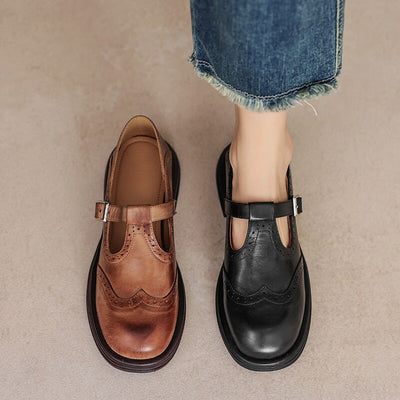 Sarah | Risla Leather Mary Janes